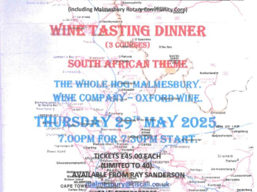 Royal Wootton Bassett & District Rotary - Wine Tasting Dinner
